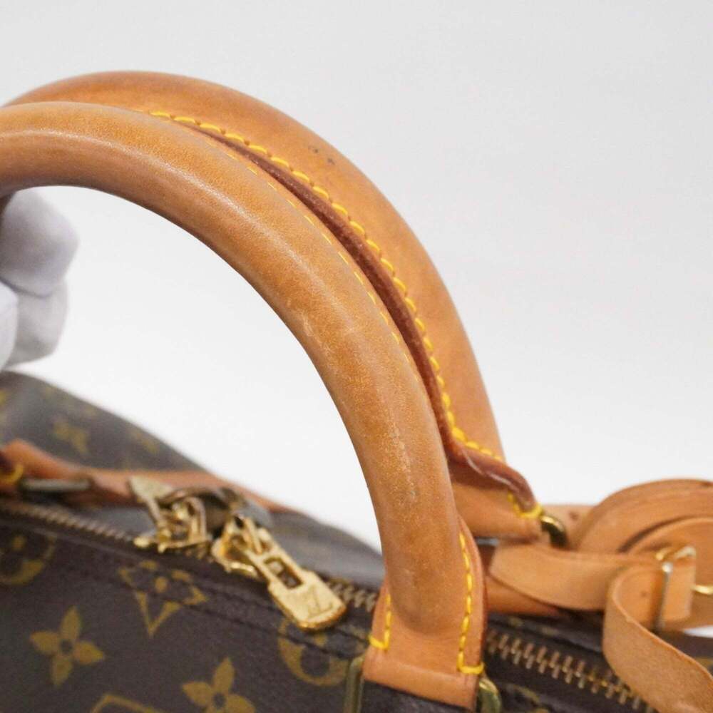 LOUIS VUITTON Brown Monogram Keepall 55 Boston Bag - Picture 12 of 14